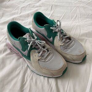 Nike Green and Cream Sneakers